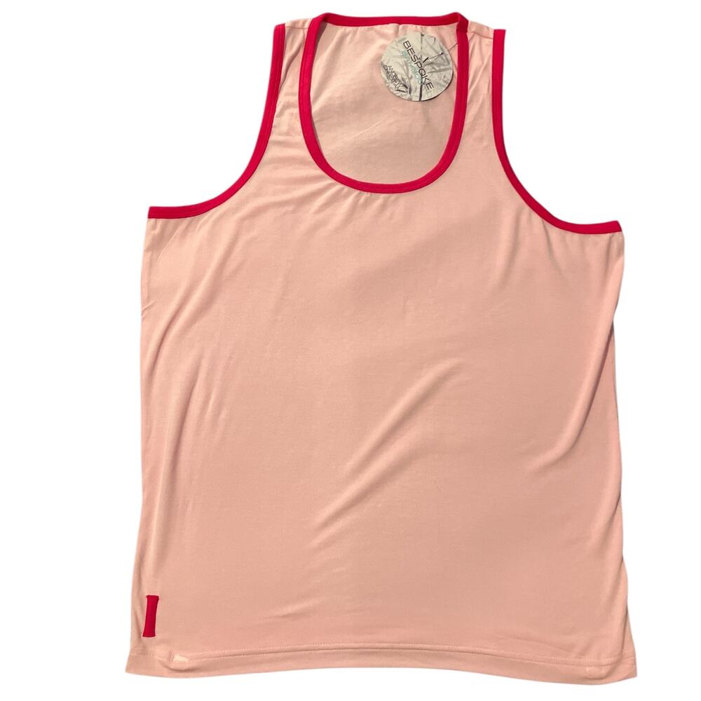 Andrew Christian Bespoke Bamboo Tank Top Pink Large